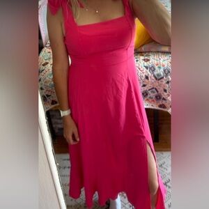 Elegant Pink Maxi Dress